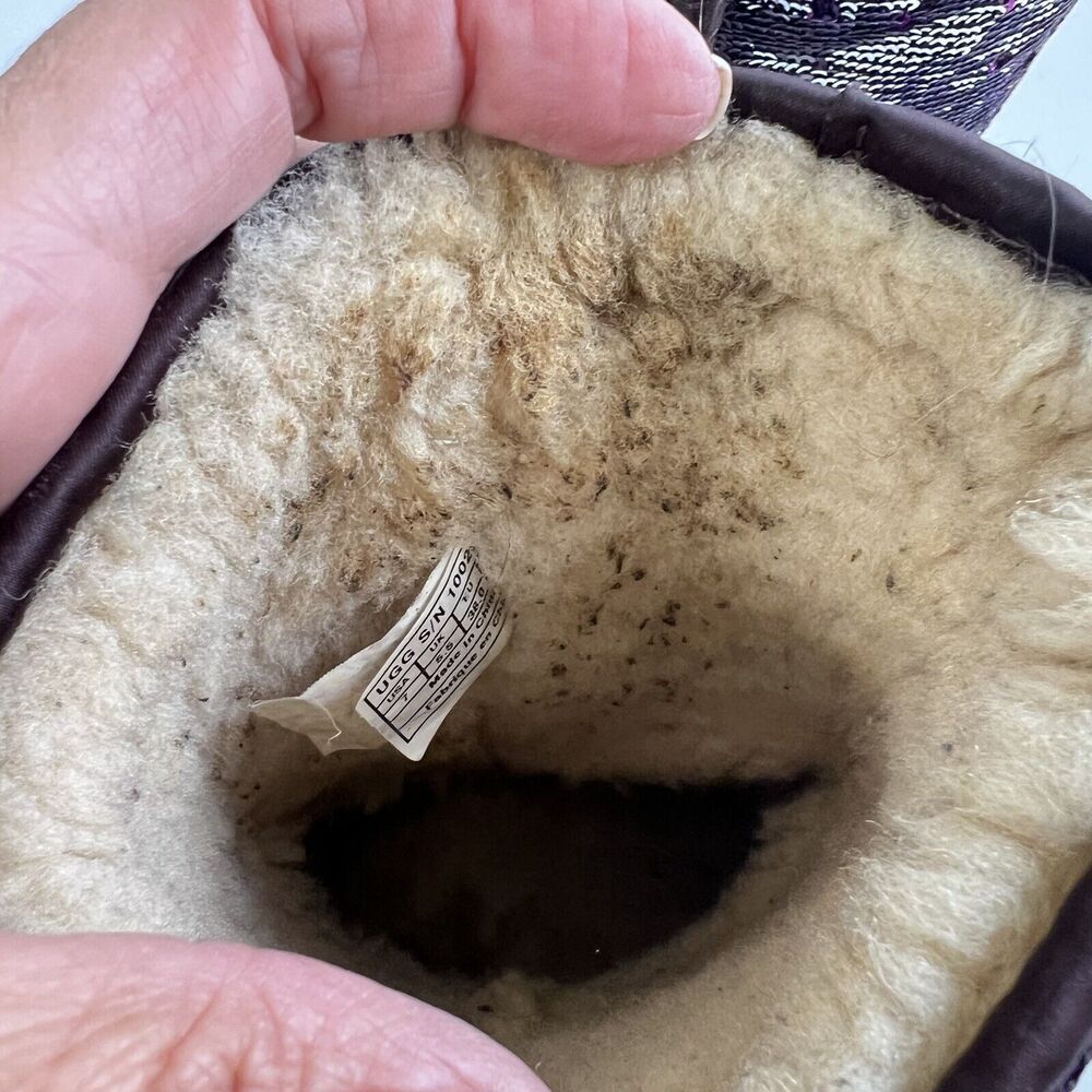 Ugg Boots Size 7 Stellar Sequin Reversible Purple… - image 5